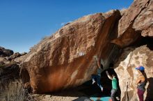 Bouldering in Hueco Tanks on 12/26/2019 with Blue Lizard Climbing and Yoga

Filename: SRM_20191226_1343200.jpg
Aperture: f/8.0
Shutter Speed: 1/250
Body: Canon EOS-1D Mark II
Lens: Canon EF 16-35mm f/2.8 L