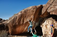 Bouldering in Hueco Tanks on 12/26/2019 with Blue Lizard Climbing and Yoga

Filename: SRM_20191226_1343520.jpg
Aperture: f/8.0
Shutter Speed: 1/250
Body: Canon EOS-1D Mark II
Lens: Canon EF 16-35mm f/2.8 L
