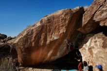 Bouldering in Hueco Tanks on 12/26/2019 with Blue Lizard Climbing and Yoga

Filename: SRM_20191226_1345160.jpg
Aperture: f/9.0
Shutter Speed: 1/250
Body: Canon EOS-1D Mark II
Lens: Canon EF 16-35mm f/2.8 L