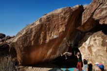 Bouldering in Hueco Tanks on 12/26/2019 with Blue Lizard Climbing and Yoga

Filename: SRM_20191226_1345250.jpg
Aperture: f/9.0
Shutter Speed: 1/250
Body: Canon EOS-1D Mark II
Lens: Canon EF 16-35mm f/2.8 L