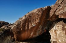 Bouldering in Hueco Tanks on 12/26/2019 with Blue Lizard Climbing and Yoga

Filename: SRM_20191226_1348410.jpg
Aperture: f/9.0
Shutter Speed: 1/250
Body: Canon EOS-1D Mark II
Lens: Canon EF 16-35mm f/2.8 L