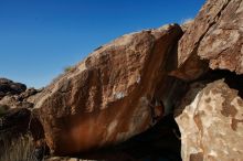 Bouldering in Hueco Tanks on 12/26/2019 with Blue Lizard Climbing and Yoga

Filename: SRM_20191226_1348480.jpg
Aperture: f/9.0
Shutter Speed: 1/250
Body: Canon EOS-1D Mark II
Lens: Canon EF 16-35mm f/2.8 L