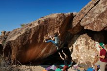 Bouldering in Hueco Tanks on 12/26/2019 with Blue Lizard Climbing and Yoga

Filename: SRM_20191226_1402130.jpg
Aperture: f/9.0
Shutter Speed: 1/250
Body: Canon EOS-1D Mark II
Lens: Canon EF 16-35mm f/2.8 L