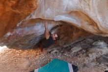Bouldering in Hueco Tanks on 12/26/2019 with Blue Lizard Climbing and Yoga

Filename: SRM_20191226_1421140.jpg
Aperture: f/2.8
Shutter Speed: 1/250
Body: Canon EOS-1D Mark II
Lens: Canon EF 50mm f/1.8 II