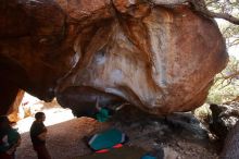 Bouldering in Hueco Tanks on 12/26/2019 with Blue Lizard Climbing and Yoga

Filename: SRM_20191226_1439420.jpg
Aperture: f/4.5
Shutter Speed: 1/250
Body: Canon EOS-1D Mark II
Lens: Canon EF 16-35mm f/2.8 L