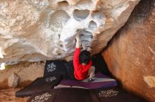 Bouldering in Hueco Tanks on 12/26/2019 with Blue Lizard Climbing and Yoga

Filename: SRM_20191226_1502380.jpg
Aperture: f/4.0
Shutter Speed: 1/250
Body: Canon EOS-1D Mark II
Lens: Canon EF 16-35mm f/2.8 L