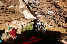 Bouldering in Hueco Tanks on 12/26/2019 with Blue Lizard Climbing and Yoga

Filename: SRM_20191226_1508071.jpg
Aperture: f/5.6
Shutter Speed: 1/400
Body: Canon EOS-1D Mark II
Lens: Canon EF 16-35mm f/2.8 L