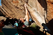 Bouldering in Hueco Tanks on 12/26/2019 with Blue Lizard Climbing and Yoga

Filename: SRM_20191226_1508260.jpg
Aperture: f/6.3
Shutter Speed: 1/400
Body: Canon EOS-1D Mark II
Lens: Canon EF 16-35mm f/2.8 L