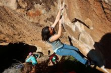 Bouldering in Hueco Tanks on 12/26/2019 with Blue Lizard Climbing and Yoga

Filename: SRM_20191226_1508351.jpg
Aperture: f/6.3
Shutter Speed: 1/400
Body: Canon EOS-1D Mark II
Lens: Canon EF 16-35mm f/2.8 L