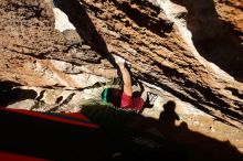 Bouldering in Hueco Tanks on 12/26/2019 with Blue Lizard Climbing and Yoga

Filename: SRM_20191226_1509340.jpg
Aperture: f/5.0
Shutter Speed: 1/400
Body: Canon EOS-1D Mark II
Lens: Canon EF 16-35mm f/2.8 L