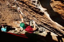Bouldering in Hueco Tanks on 12/26/2019 with Blue Lizard Climbing and Yoga

Filename: SRM_20191226_1509420.jpg
Aperture: f/5.6
Shutter Speed: 1/400
Body: Canon EOS-1D Mark II
Lens: Canon EF 16-35mm f/2.8 L