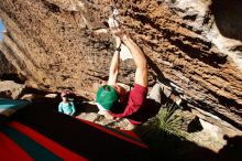 Bouldering in Hueco Tanks on 12/26/2019 with Blue Lizard Climbing and Yoga

Filename: SRM_20191226_1509450.jpg
Aperture: f/5.0
Shutter Speed: 1/400
Body: Canon EOS-1D Mark II
Lens: Canon EF 16-35mm f/2.8 L