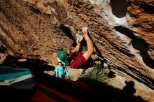Bouldering in Hueco Tanks on 12/26/2019 with Blue Lizard Climbing and Yoga

Filename: SRM_20191226_1509490.jpg
Aperture: f/6.3
Shutter Speed: 1/500
Body: Canon EOS-1D Mark II
Lens: Canon EF 16-35mm f/2.8 L