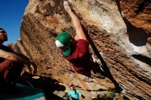 Bouldering in Hueco Tanks on 12/26/2019 with Blue Lizard Climbing and Yoga

Filename: SRM_20191226_1509570.jpg
Aperture: f/7.1
Shutter Speed: 1/500
Body: Canon EOS-1D Mark II
Lens: Canon EF 16-35mm f/2.8 L