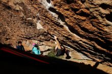 Bouldering in Hueco Tanks on 12/26/2019 with Blue Lizard Climbing and Yoga

Filename: SRM_20191226_1513010.jpg
Aperture: f/6.3
Shutter Speed: 1/500
Body: Canon EOS-1D Mark II
Lens: Canon EF 16-35mm f/2.8 L