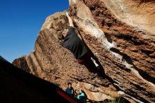 Bouldering in Hueco Tanks on 12/26/2019 with Blue Lizard Climbing and Yoga

Filename: SRM_20191226_1513310.jpg
Aperture: f/5.6
Shutter Speed: 1/500
Body: Canon EOS-1D Mark II
Lens: Canon EF 16-35mm f/2.8 L