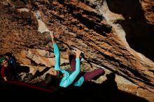 Bouldering in Hueco Tanks on 12/26/2019 with Blue Lizard Climbing and Yoga

Filename: SRM_20191226_1514530.jpg
Aperture: f/8.0
Shutter Speed: 1/500
Body: Canon EOS-1D Mark II
Lens: Canon EF 16-35mm f/2.8 L