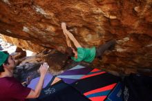 Bouldering in Hueco Tanks on 12/26/2019 with Blue Lizard Climbing and Yoga

Filename: SRM_20191226_1550530.jpg
Aperture: f/4.5
Shutter Speed: 1/250
Body: Canon EOS-1D Mark II
Lens: Canon EF 16-35mm f/2.8 L