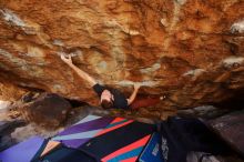 Bouldering in Hueco Tanks on 12/26/2019 with Blue Lizard Climbing and Yoga

Filename: SRM_20191226_1555150.jpg
Aperture: f/3.5
Shutter Speed: 1/250
Body: Canon EOS-1D Mark II
Lens: Canon EF 16-35mm f/2.8 L