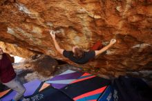 Bouldering in Hueco Tanks on 12/26/2019 with Blue Lizard Climbing and Yoga

Filename: SRM_20191226_1557070.jpg
Aperture: f/3.5
Shutter Speed: 1/250
Body: Canon EOS-1D Mark II
Lens: Canon EF 16-35mm f/2.8 L