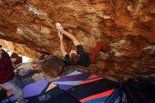 Bouldering in Hueco Tanks on 12/26/2019 with Blue Lizard Climbing and Yoga

Filename: SRM_20191226_1557080.jpg
Aperture: f/4.0
Shutter Speed: 1/250
Body: Canon EOS-1D Mark II
Lens: Canon EF 16-35mm f/2.8 L