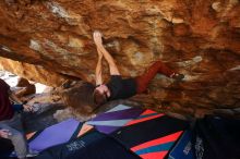 Bouldering in Hueco Tanks on 12/26/2019 with Blue Lizard Climbing and Yoga

Filename: SRM_20191226_1600200.jpg
Aperture: f/5.0
Shutter Speed: 1/250
Body: Canon EOS-1D Mark II
Lens: Canon EF 16-35mm f/2.8 L