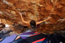 Bouldering in Hueco Tanks on 12/26/2019 with Blue Lizard Climbing and Yoga

Filename: SRM_20191226_1608490.jpg
Aperture: f/4.5
Shutter Speed: 1/250
Body: Canon EOS-1D Mark II
Lens: Canon EF 16-35mm f/2.8 L