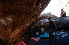 Bouldering in Hueco Tanks on 12/26/2019 with Blue Lizard Climbing and Yoga

Filename: SRM_20191226_1611210.jpg
Aperture: f/5.6
Shutter Speed: 1/250
Body: Canon EOS-1D Mark II
Lens: Canon EF 16-35mm f/2.8 L