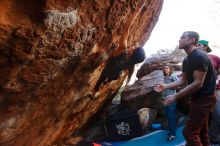 Bouldering in Hueco Tanks on 12/26/2019 with Blue Lizard Climbing and Yoga

Filename: SRM_20191226_1612570.jpg
Aperture: f/4.0
Shutter Speed: 1/250
Body: Canon EOS-1D Mark II
Lens: Canon EF 16-35mm f/2.8 L