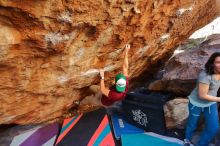 Bouldering in Hueco Tanks on 12/26/2019 with Blue Lizard Climbing and Yoga

Filename: SRM_20191226_1621260.jpg
Aperture: f/3.2
Shutter Speed: 1/250
Body: Canon EOS-1D Mark II
Lens: Canon EF 16-35mm f/2.8 L