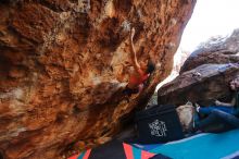 Bouldering in Hueco Tanks on 12/26/2019 with Blue Lizard Climbing and Yoga

Filename: SRM_20191226_1626330.jpg
Aperture: f/4.0
Shutter Speed: 1/250
Body: Canon EOS-1D Mark II
Lens: Canon EF 16-35mm f/2.8 L