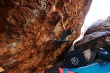 Bouldering in Hueco Tanks on 12/26/2019 with Blue Lizard Climbing and Yoga

Filename: SRM_20191226_1627040.jpg
Aperture: f/4.0
Shutter Speed: 1/250
Body: Canon EOS-1D Mark II
Lens: Canon EF 16-35mm f/2.8 L