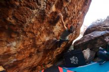 Bouldering in Hueco Tanks on 12/26/2019 with Blue Lizard Climbing and Yoga

Filename: SRM_20191226_1627041.jpg
Aperture: f/4.0
Shutter Speed: 1/250
Body: Canon EOS-1D Mark II
Lens: Canon EF 16-35mm f/2.8 L