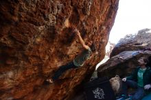 Bouldering in Hueco Tanks on 12/26/2019 with Blue Lizard Climbing and Yoga

Filename: SRM_20191226_1627130.jpg
Aperture: f/4.5
Shutter Speed: 1/250
Body: Canon EOS-1D Mark II
Lens: Canon EF 16-35mm f/2.8 L