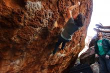 Bouldering in Hueco Tanks on 12/26/2019 with Blue Lizard Climbing and Yoga

Filename: SRM_20191226_1627220.jpg
Aperture: f/4.0
Shutter Speed: 1/250
Body: Canon EOS-1D Mark II
Lens: Canon EF 16-35mm f/2.8 L