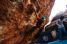 Bouldering in Hueco Tanks on 12/26/2019 with Blue Lizard Climbing and Yoga

Filename: SRM_20191226_1628021.jpg
Aperture: f/4.0
Shutter Speed: 1/250
Body: Canon EOS-1D Mark II
Lens: Canon EF 16-35mm f/2.8 L