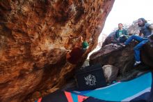 Bouldering in Hueco Tanks on 12/26/2019 with Blue Lizard Climbing and Yoga

Filename: SRM_20191226_1630590.jpg
Aperture: f/4.0
Shutter Speed: 1/250
Body: Canon EOS-1D Mark II
Lens: Canon EF 16-35mm f/2.8 L