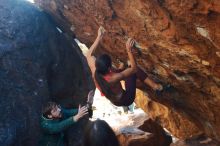 Bouldering in Hueco Tanks on 12/26/2019 with Blue Lizard Climbing and Yoga

Filename: SRM_20191226_1707490.jpg
Aperture: f/3.5
Shutter Speed: 1/320
Body: Canon EOS-1D Mark II
Lens: Canon EF 50mm f/1.8 II