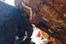 Bouldering in Hueco Tanks on 12/26/2019 with Blue Lizard Climbing and Yoga

Filename: SRM_20191226_1707510.jpg
Aperture: f/4.0
Shutter Speed: 1/320
Body: Canon EOS-1D Mark II
Lens: Canon EF 50mm f/1.8 II