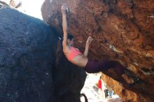 Bouldering in Hueco Tanks on 12/26/2019 with Blue Lizard Climbing and Yoga

Filename: SRM_20191226_1707520.jpg
Aperture: f/4.0
Shutter Speed: 1/320
Body: Canon EOS-1D Mark II
Lens: Canon EF 50mm f/1.8 II