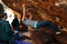 Bouldering in Hueco Tanks on 12/26/2019 with Blue Lizard Climbing and Yoga

Filename: SRM_20191226_1710100.jpg
Aperture: f/3.5
Shutter Speed: 1/320
Body: Canon EOS-1D Mark II
Lens: Canon EF 50mm f/1.8 II