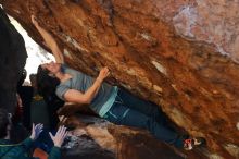 Bouldering in Hueco Tanks on 12/26/2019 with Blue Lizard Climbing and Yoga

Filename: SRM_20191226_1710180.jpg
Aperture: f/4.0
Shutter Speed: 1/320
Body: Canon EOS-1D Mark II
Lens: Canon EF 50mm f/1.8 II