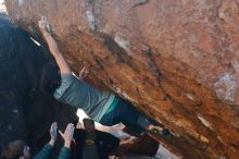 Bouldering in Hueco Tanks on 12/26/2019 with Blue Lizard Climbing and Yoga

Filename: SRM_20191226_1710252.jpg
Aperture: f/4.0
Shutter Speed: 1/320
Body: Canon EOS-1D Mark II
Lens: Canon EF 50mm f/1.8 II