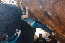 Bouldering in Hueco Tanks on 12/26/2019 with Blue Lizard Climbing and Yoga

Filename: SRM_20191226_1710320.jpg
Aperture: f/4.5
Shutter Speed: 1/320
Body: Canon EOS-1D Mark II
Lens: Canon EF 50mm f/1.8 II