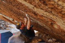 Bouldering in Hueco Tanks on 12/26/2019 with Blue Lizard Climbing and Yoga

Filename: SRM_20191226_1732421.jpg
Aperture: f/3.5
Shutter Speed: 1/320
Body: Canon EOS-1D Mark II
Lens: Canon EF 50mm f/1.8 II