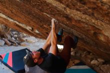 Bouldering in Hueco Tanks on 12/26/2019 with Blue Lizard Climbing and Yoga

Filename: SRM_20191226_1732520.jpg
Aperture: f/4.5
Shutter Speed: 1/320
Body: Canon EOS-1D Mark II
Lens: Canon EF 50mm f/1.8 II