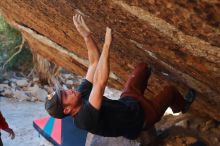 Bouldering in Hueco Tanks on 12/26/2019 with Blue Lizard Climbing and Yoga

Filename: SRM_20191226_1732580.jpg
Aperture: f/4.0
Shutter Speed: 1/320
Body: Canon EOS-1D Mark II
Lens: Canon EF 50mm f/1.8 II