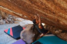 Bouldering in Hueco Tanks on 12/26/2019 with Blue Lizard Climbing and Yoga

Filename: SRM_20191226_1740550.jpg
Aperture: f/3.5
Shutter Speed: 1/320
Body: Canon EOS-1D Mark II
Lens: Canon EF 50mm f/1.8 II