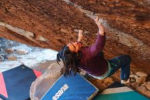 Bouldering in Hueco Tanks on 12/26/2019 with Blue Lizard Climbing and Yoga

Filename: SRM_20191226_1750501.jpg
Aperture: f/2.8
Shutter Speed: 1/250
Body: Canon EOS-1D Mark II
Lens: Canon EF 50mm f/1.8 II