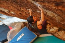 Bouldering in Hueco Tanks on 12/26/2019 with Blue Lizard Climbing and Yoga

Filename: SRM_20191226_1752050.jpg
Aperture: f/2.5
Shutter Speed: 1/250
Body: Canon EOS-1D Mark II
Lens: Canon EF 50mm f/1.8 II